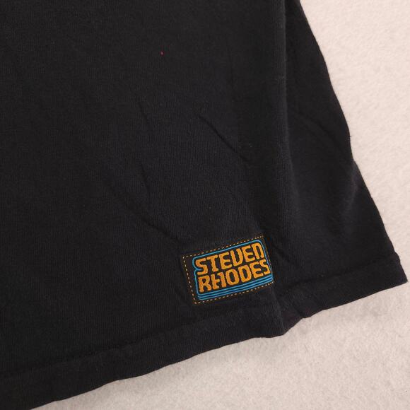 Steven Rhodes Timmy Has a Visitor Crew Neck Shirt Mens Size Large L Black - Picture 5 of 10